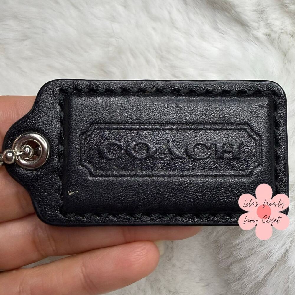 2” COACH Fob Bag Charm Hang tag Hangtag